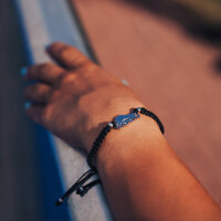 Skate | Braided Armband | Schwarz- Mint